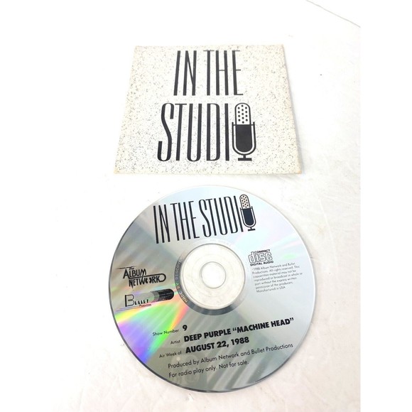 In The Studio, Deep Purple” Machine Head” CD, RARE - Picture 1 of 5